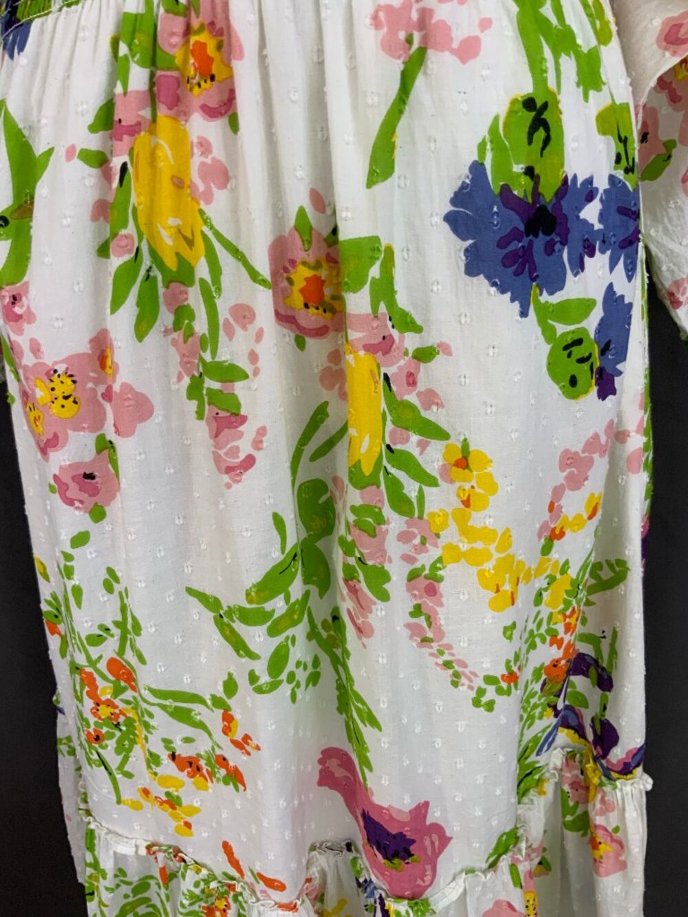 NWT Rose & Rose Dobby Floral Bohemian Cotton Maxi Dress Sz L - Picture 16 of 16